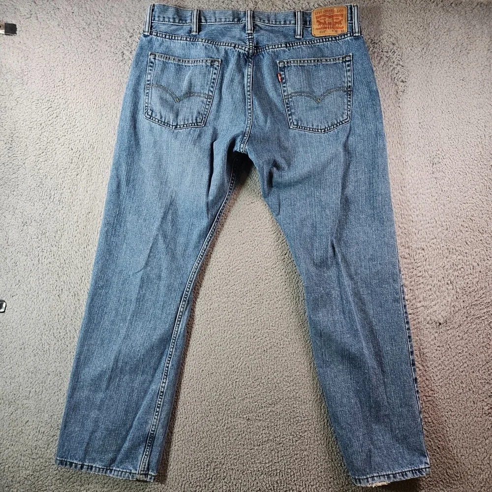 Levi's 514 Jeans Men 38 x30 Zip Fly‎ Medium Wash Blue Denim
